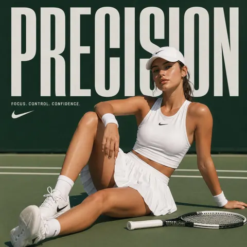 High fashion tennis girl