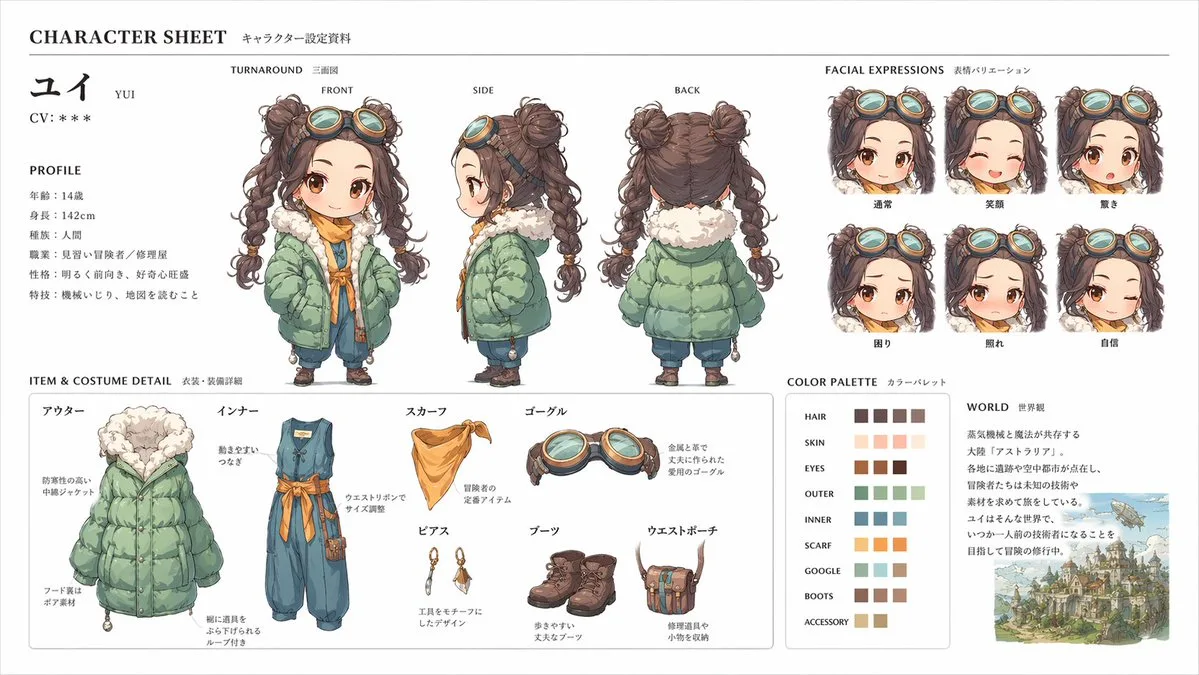 Official character reference sheet 1776648663050 — Sonra