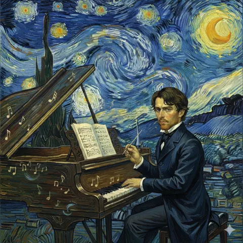 Chopin starry piano rhapsody