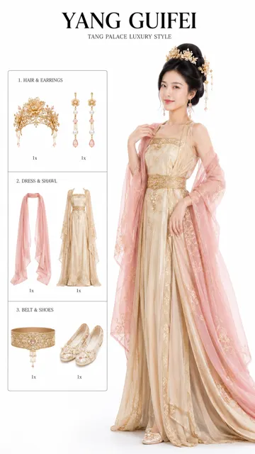 Vertical minimalist yang guifei clothing info page