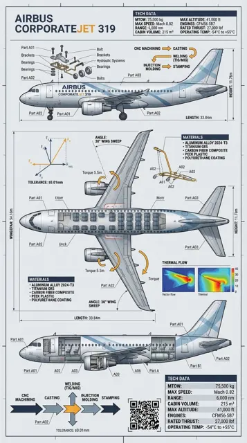 Industrial blueprint transformation