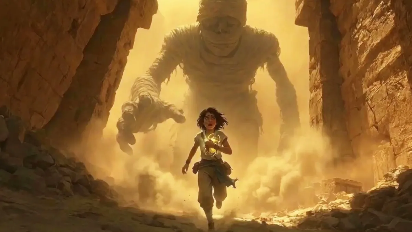 Giant mummy tomb chase — Sonra
