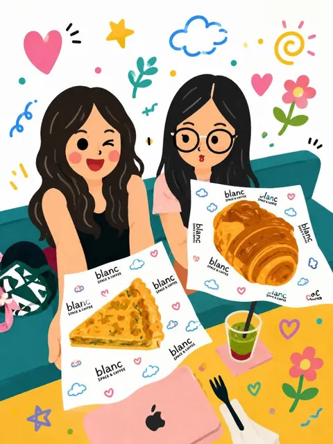Cute whimsical kawaii storybook illustration