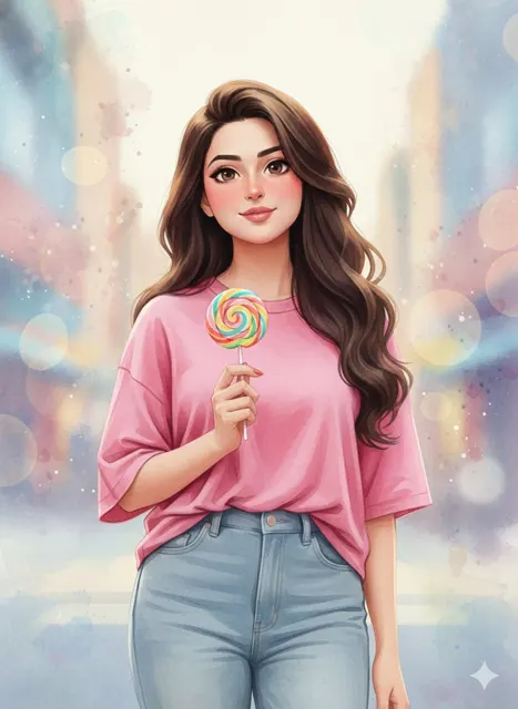 Perfect 3d watercolor anime from real person
