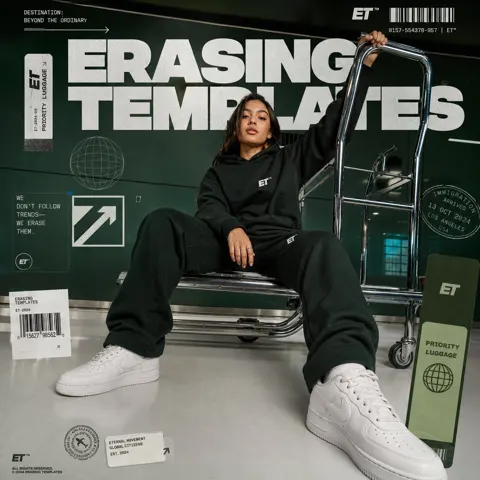 Premium streetwear airport campaign luggage trolley