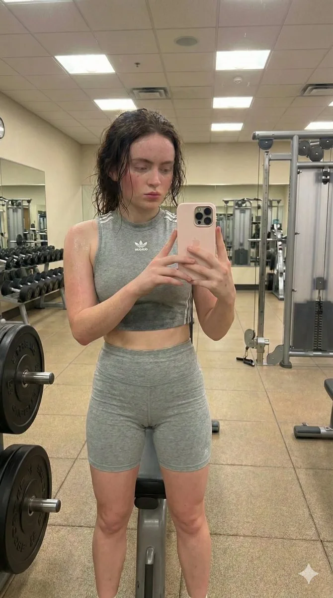 Sweaty adidas fitness girl — After