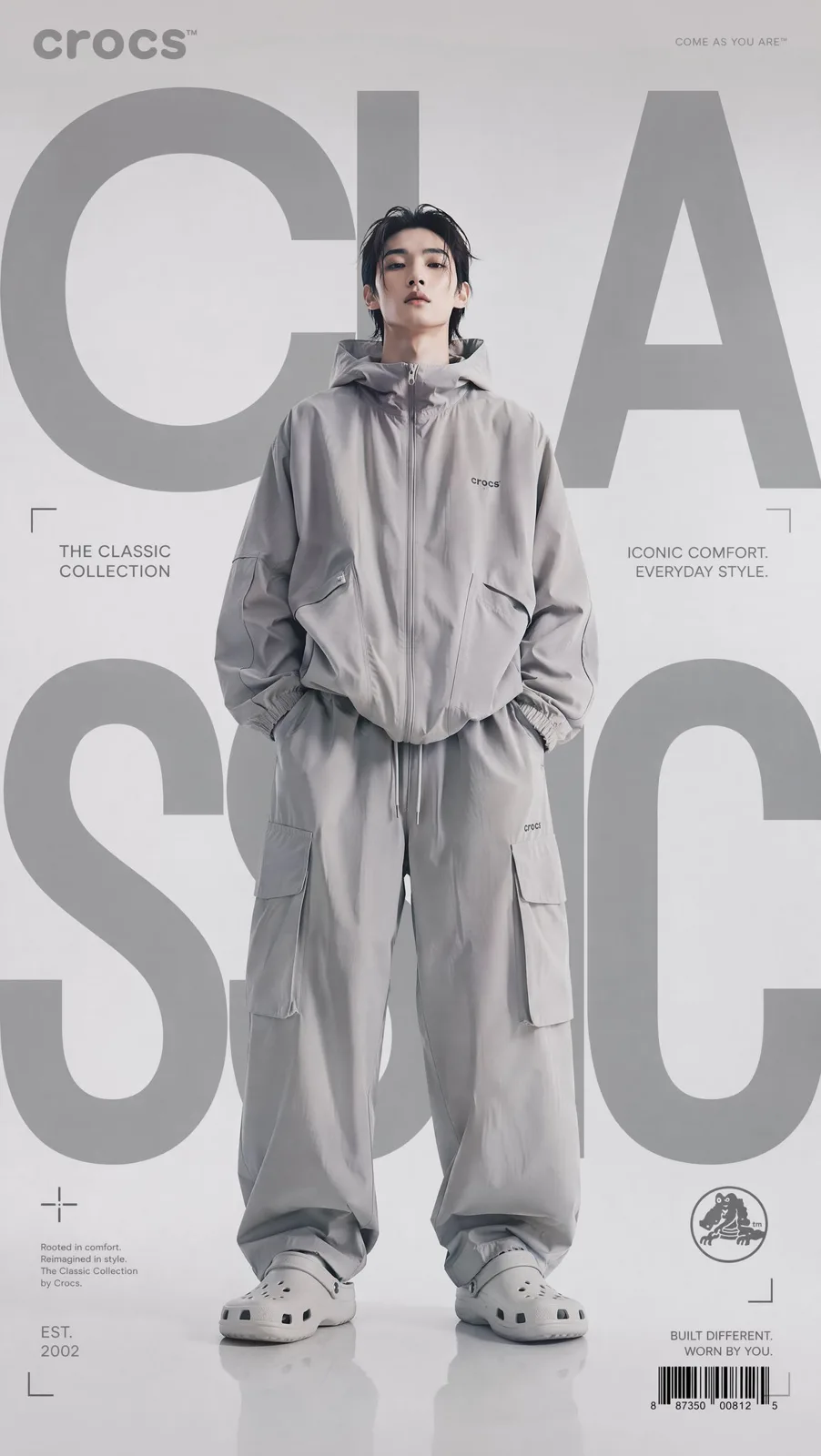 Minimal high fashion streetwear editorial poster — After