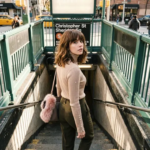 Busy subway glance