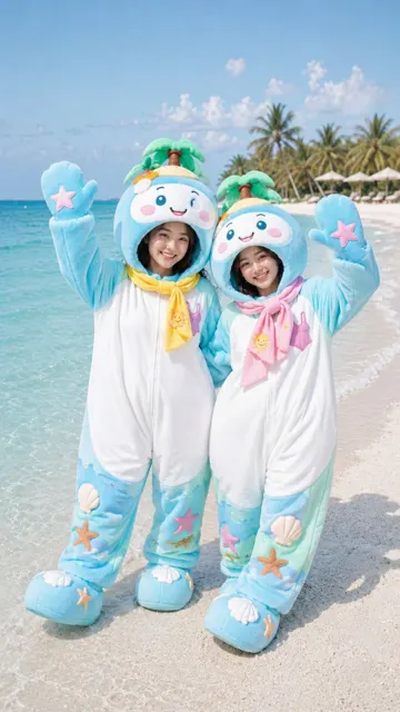 Rounded regional mascot full body onesie