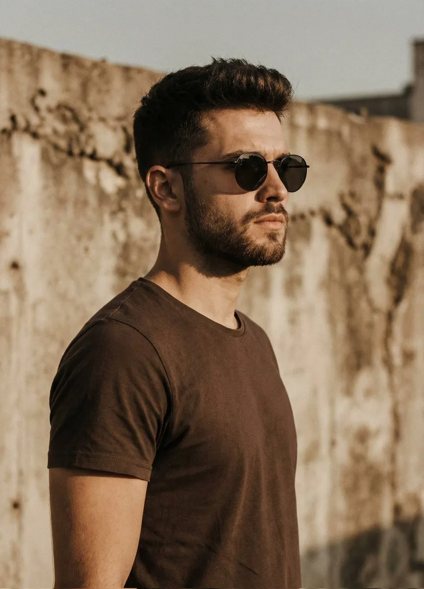 Cinematic fashion portrait profile — Sonra
