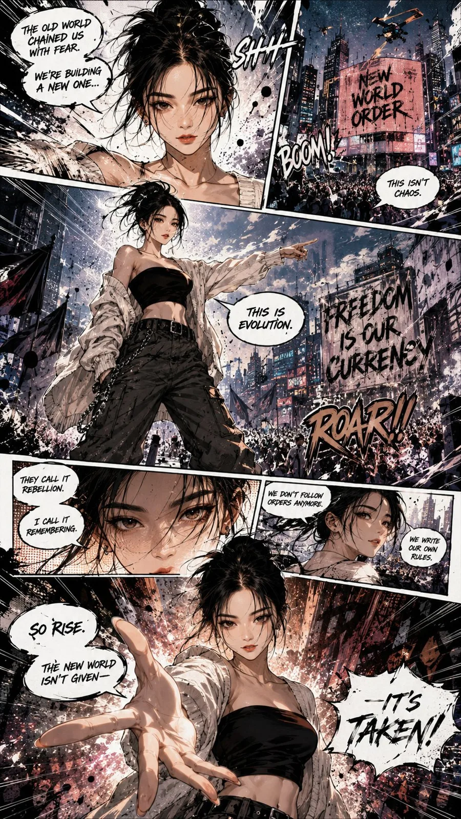 Create ultra detailed manga pages — After