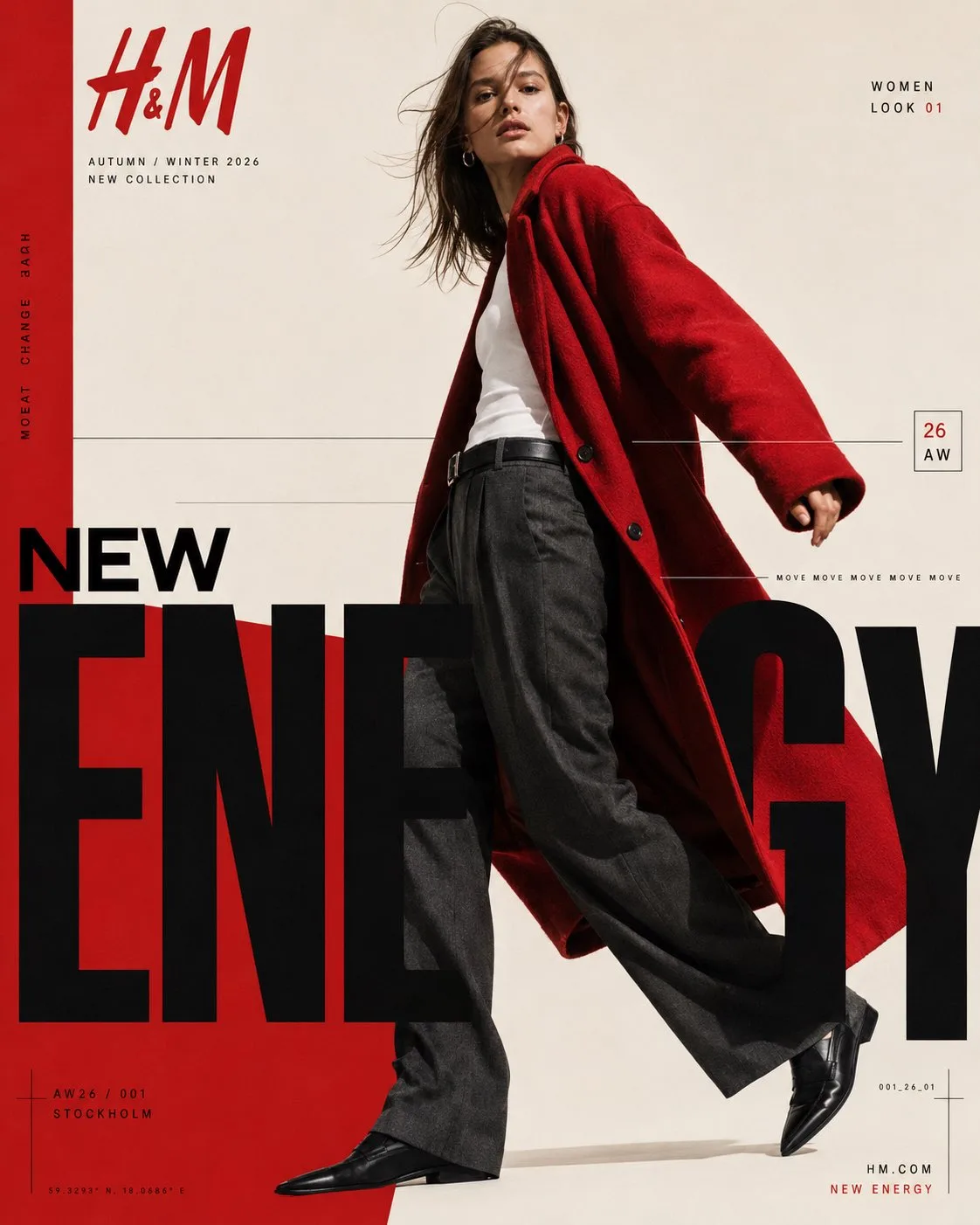 Hm autumn winter 2026 fashion campaign poster — After