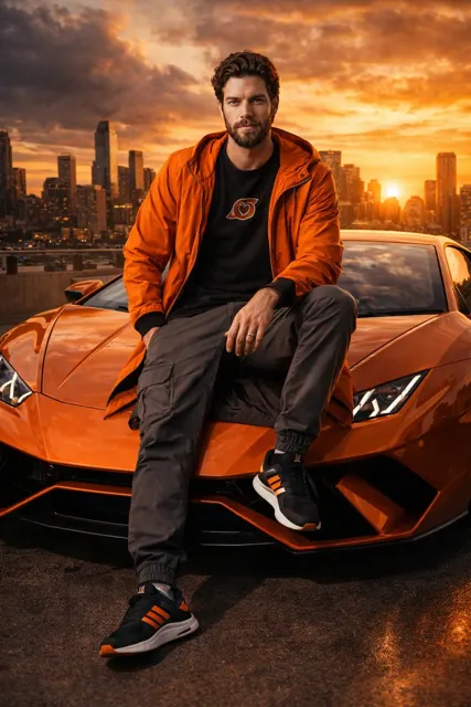 Sunset streetwear lamborghini man