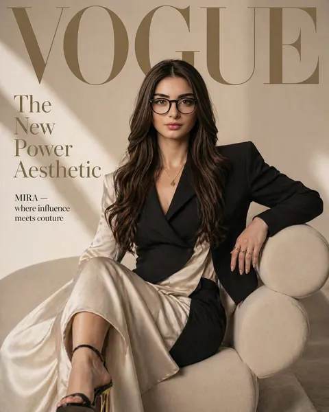 Hyper realistic vogue cover