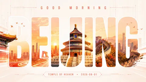 Architectural typography graphic information poster