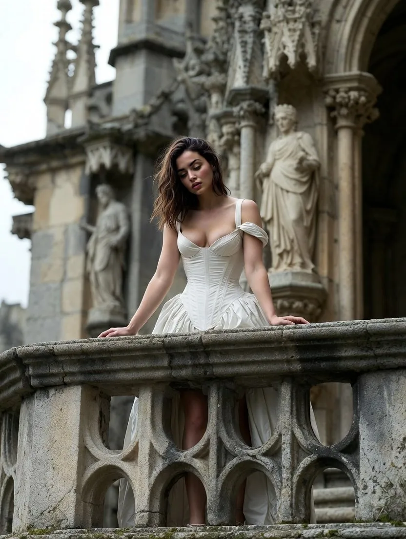 Gothic castle melancholy fashion — After