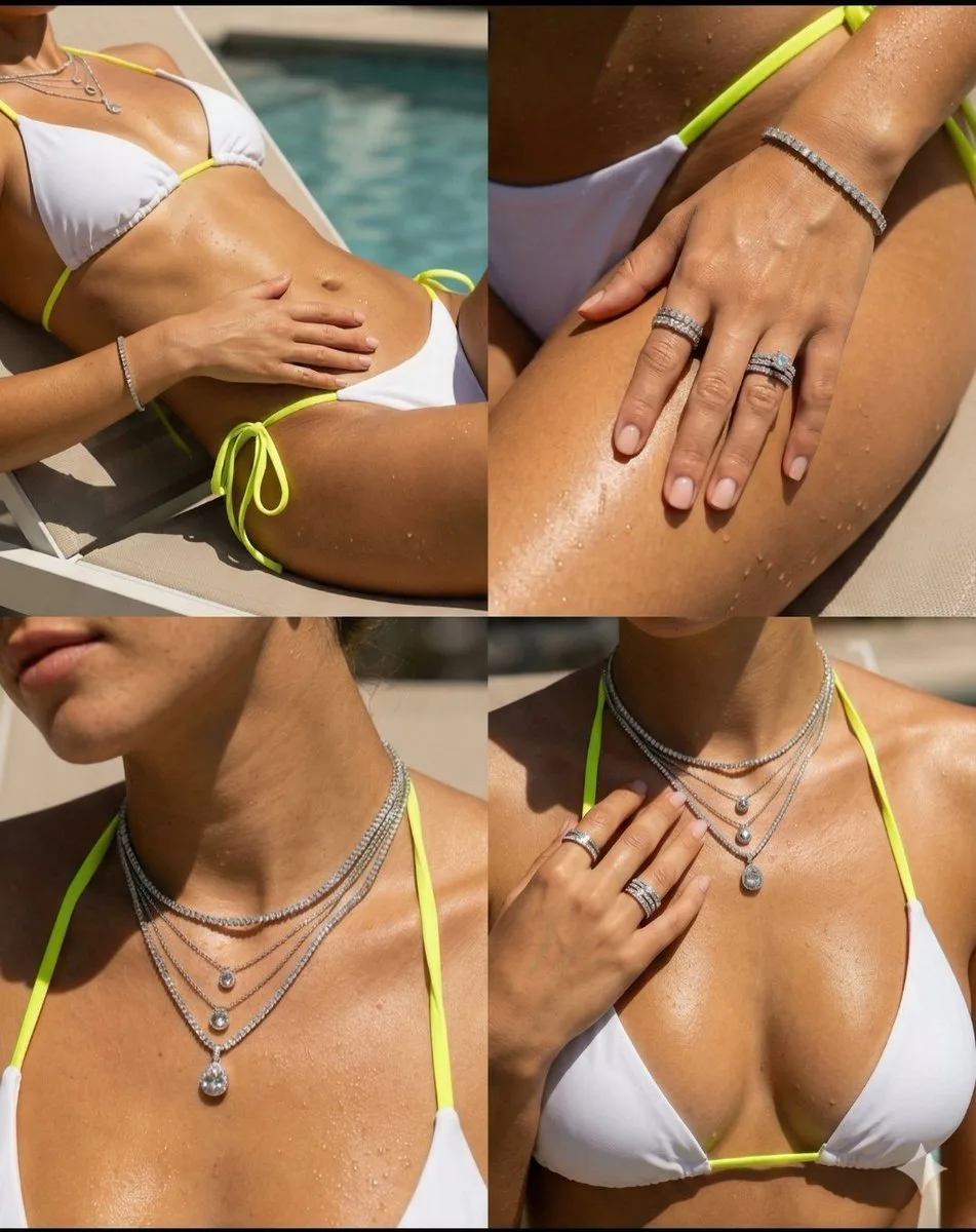 Luxury summer jewelry photoshoot — After
