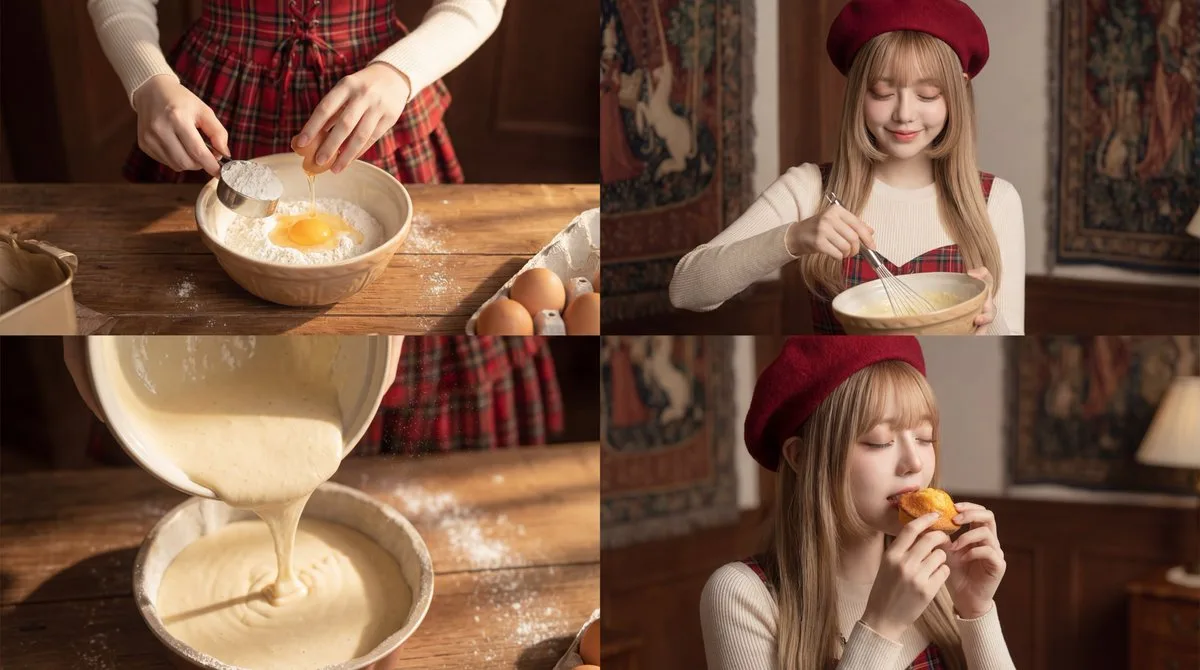 Healing girl baking routine — Sonra