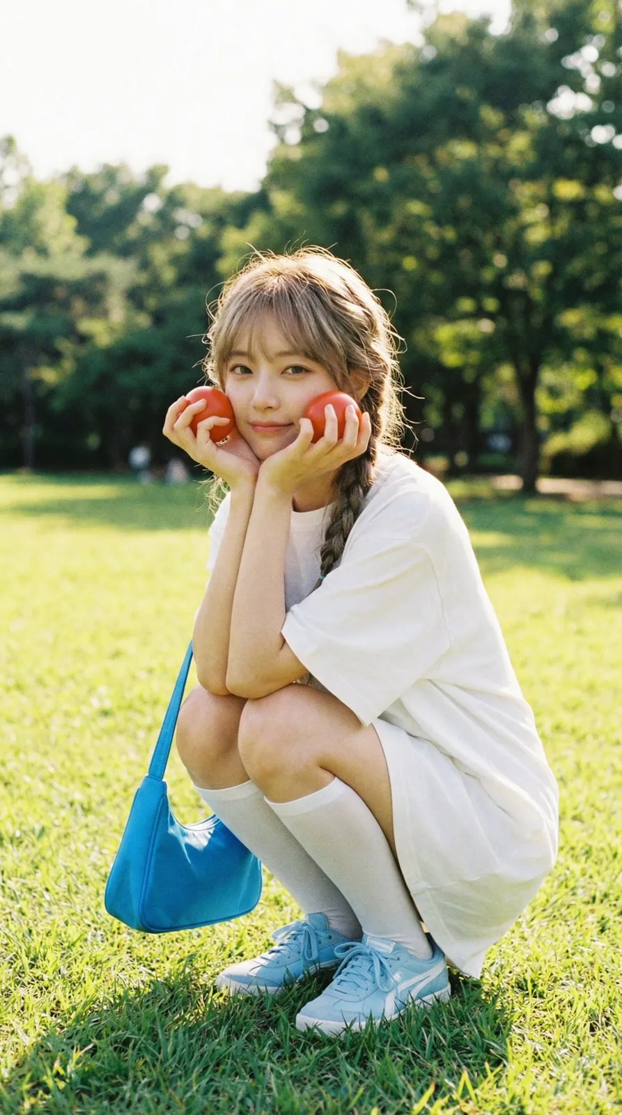 Playful summer tomato cheeks — After