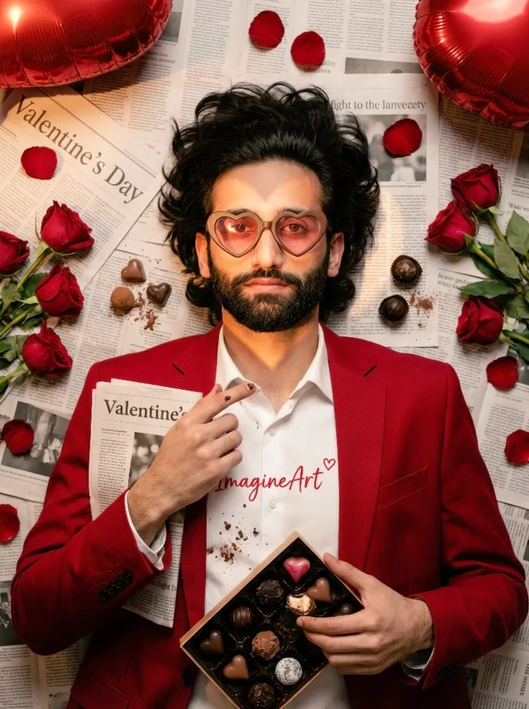 Valentine rose chocolate editorial — After