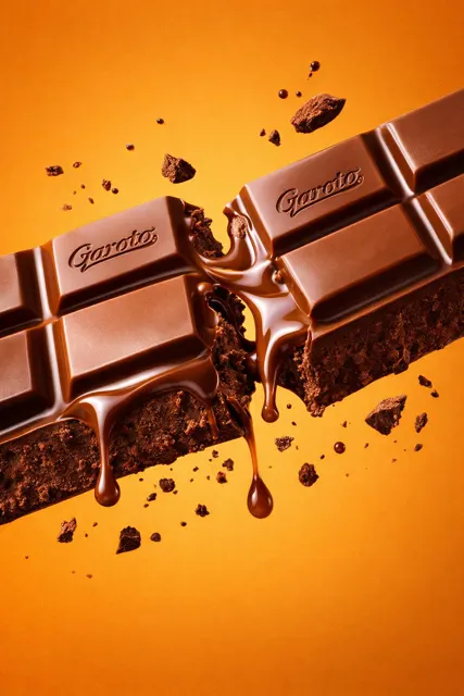 Rich melting chocolate commercial photography
