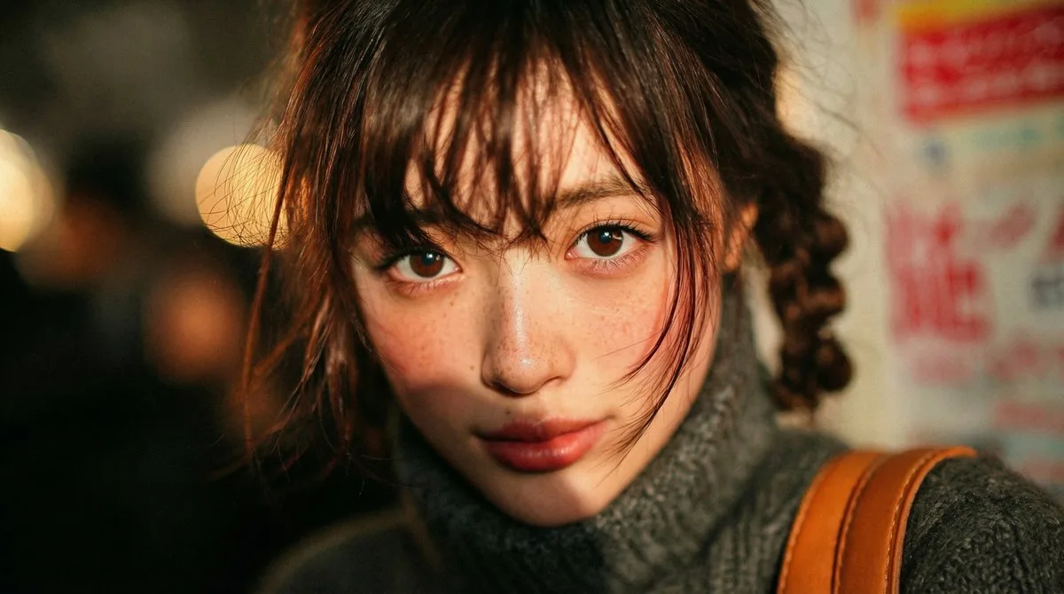 2000s digicam golden hour portrait — Sonra