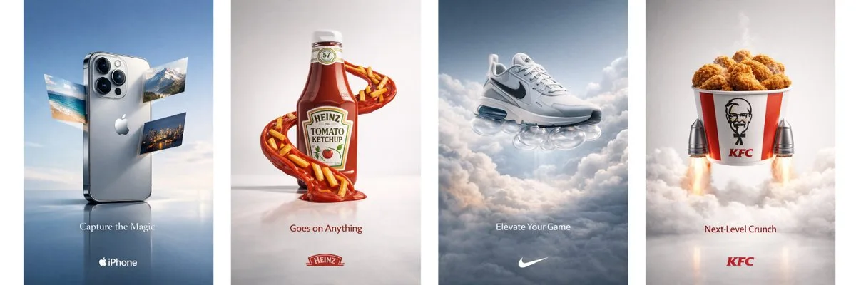 Premium surreal product ad — Sonra