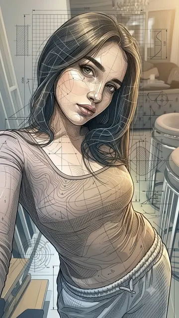Ultra detailed neo parametric editorial illustration renaissance fusion