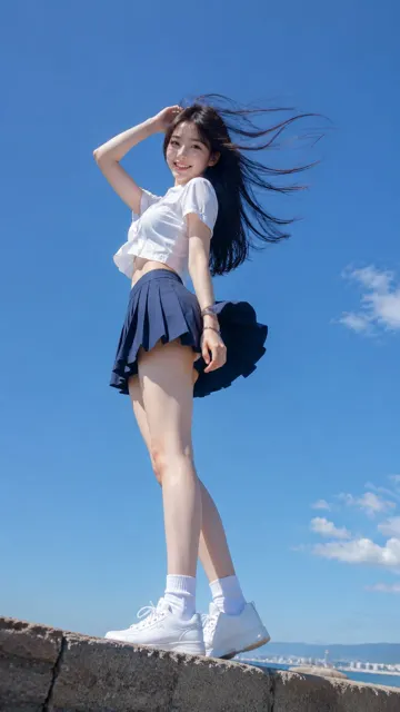 Japanese summer realistic outdoor portrait prompt