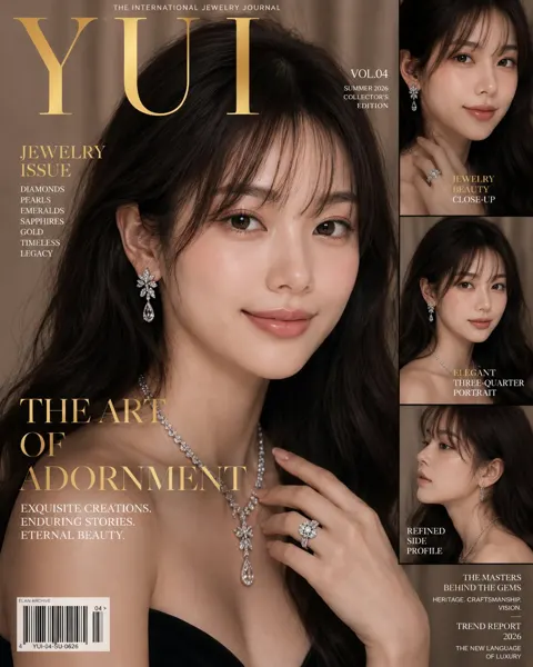 Ultra realistic luxury beauty magazine cover prompt