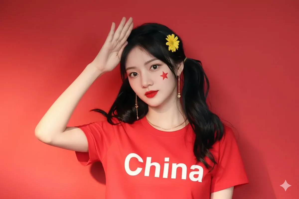 中国红自拍照片 — Sonra