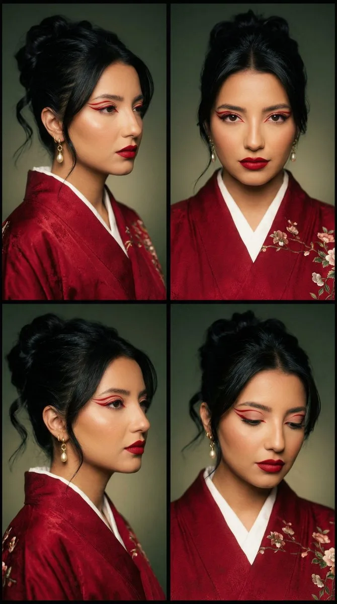 Oriental haute couture makeup — After