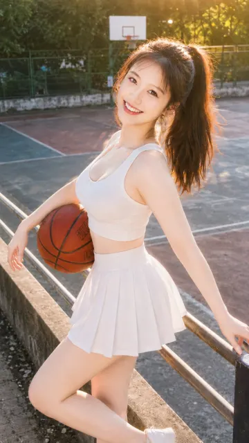 Soft light ccd style sports lifestyle basketball court