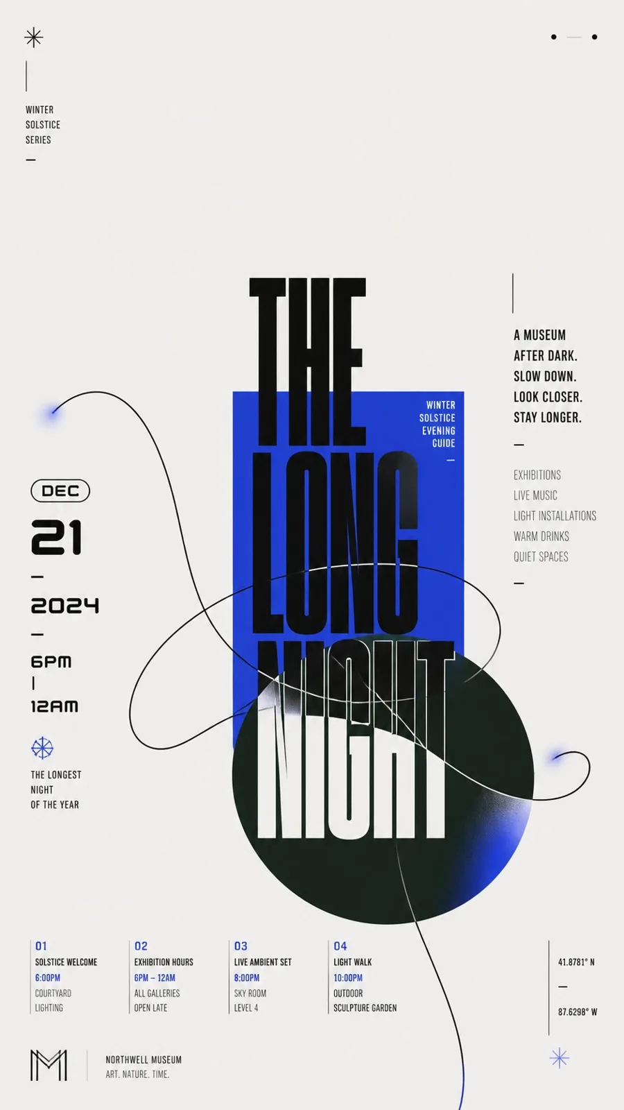 Modern flat geometric chinese character poster — Sonra