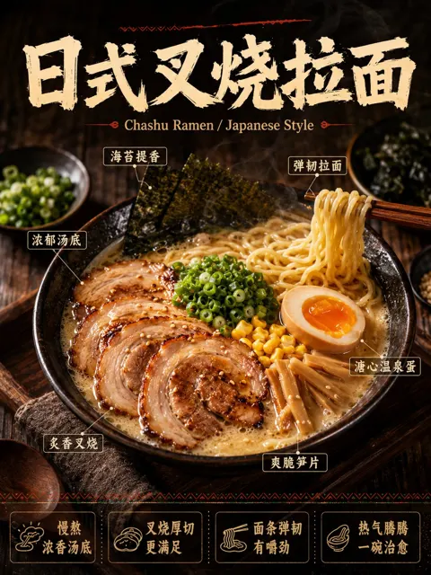 Chinese commercial food poster prompt