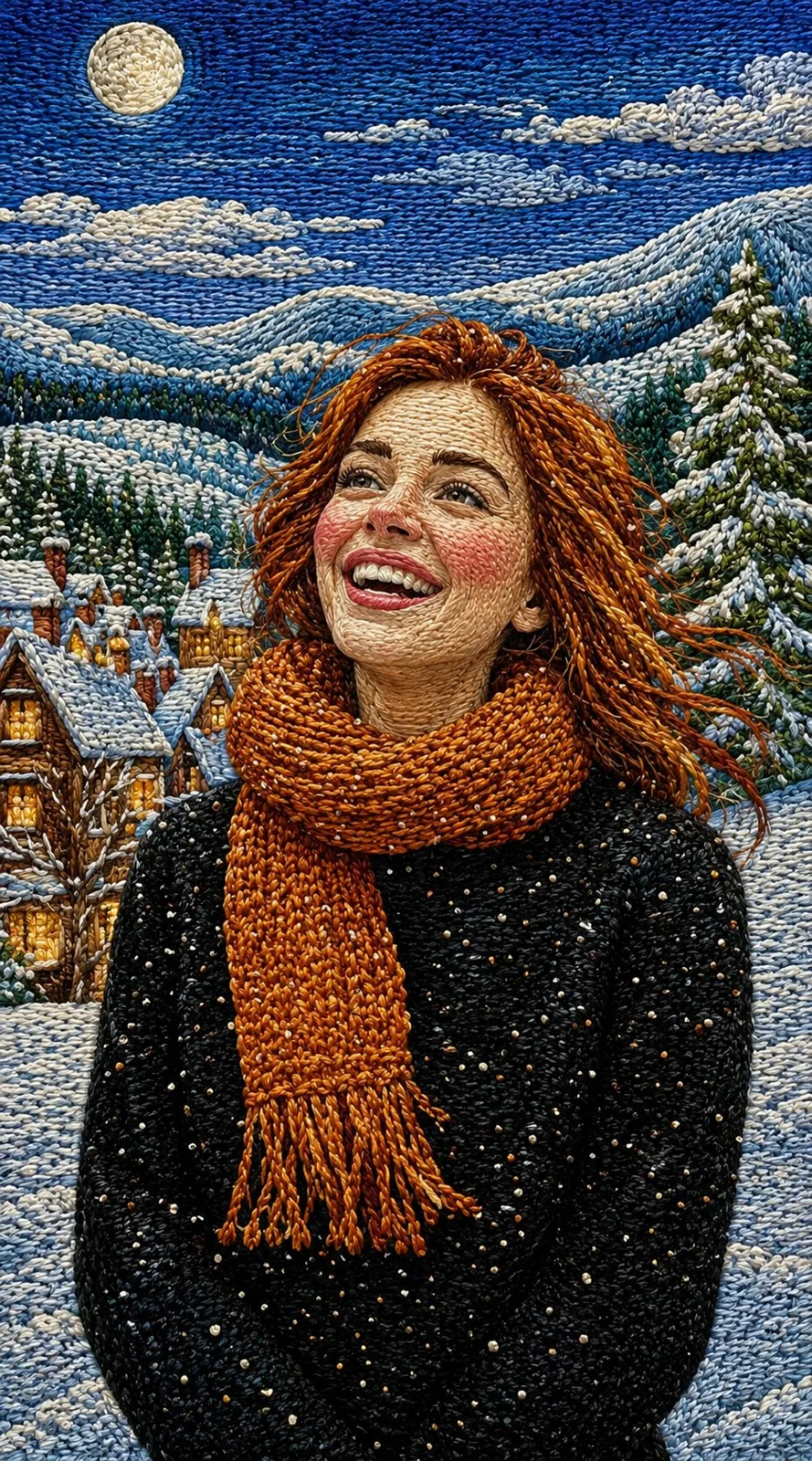 Handcrafted embroidery artwork transformation prompt — Sonra
