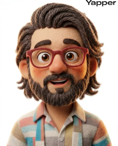 Pixar felt stop motion character