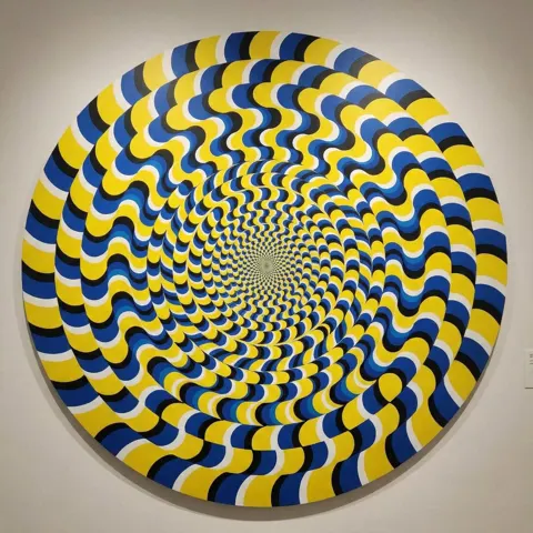 Dizzying rotating motion illusion