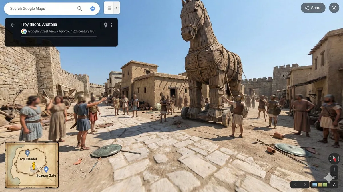 Epic troy horse panorama — Sonra