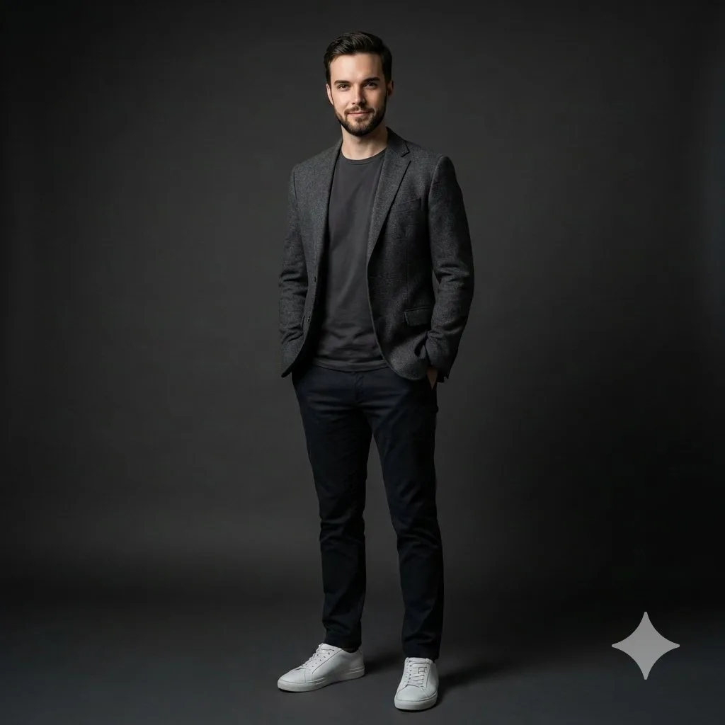 Minimalist male portrait — Sonra