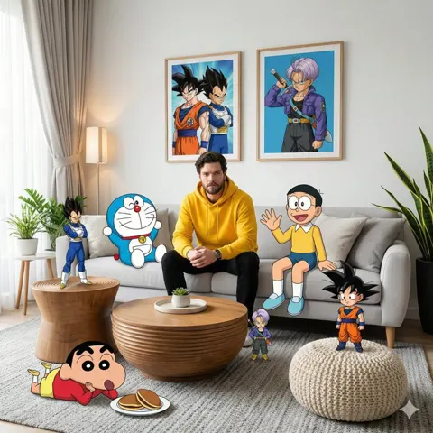 Anime livingroom crossover
