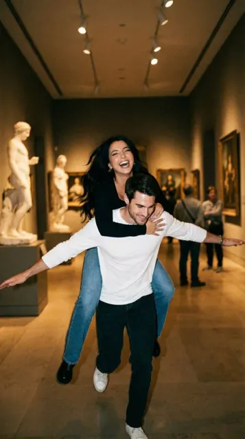 Takeoff in museum piggyback