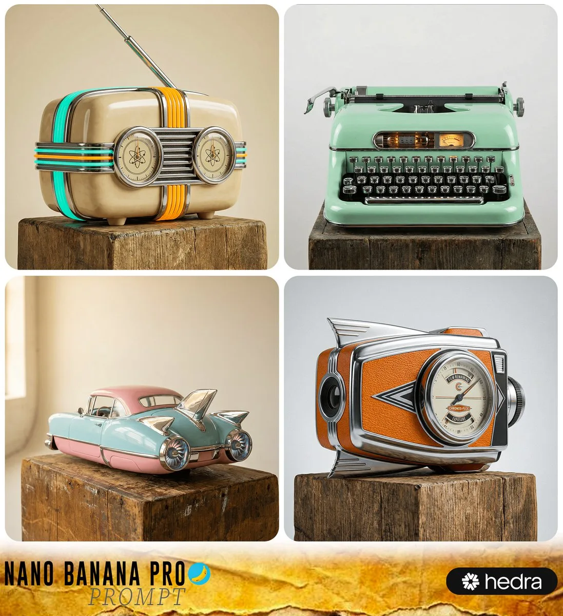 Retro space age product — Sonra