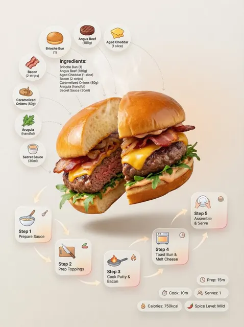 Floating burger recipe