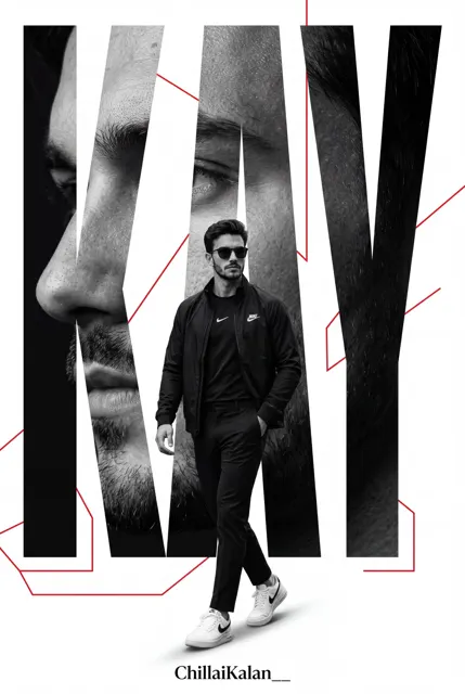 Ultra premium minimalist nike sports poster