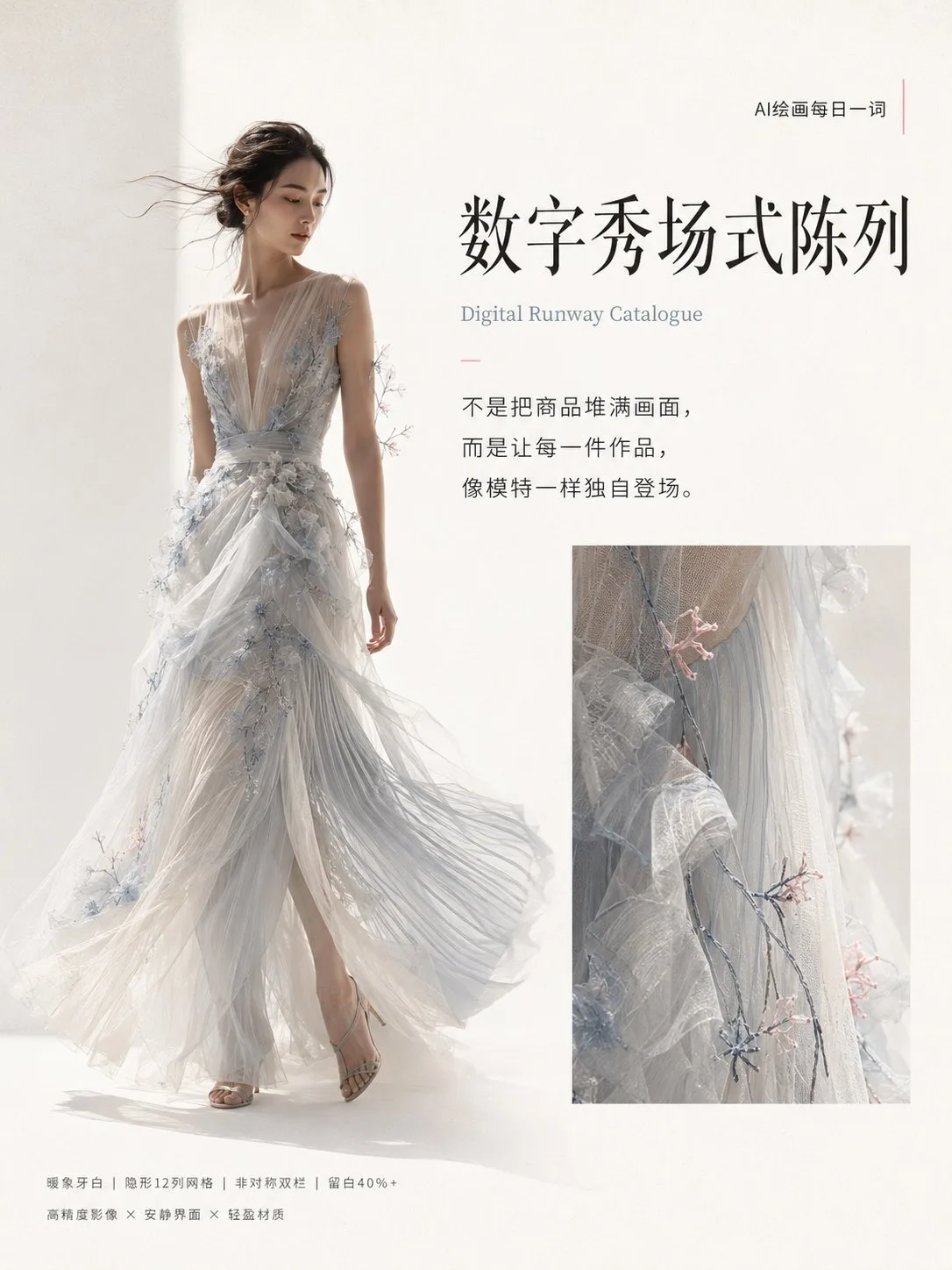 Digital runway catalogue poster design — Sonra