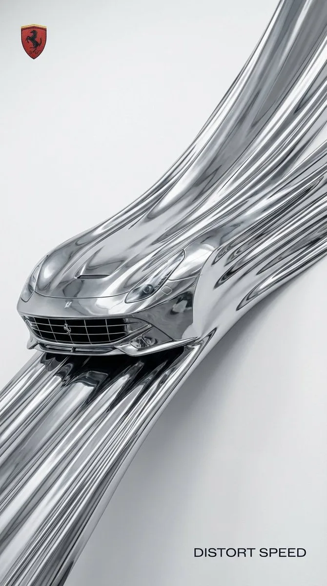 Time warped ferrari liquid chrome — Sonra