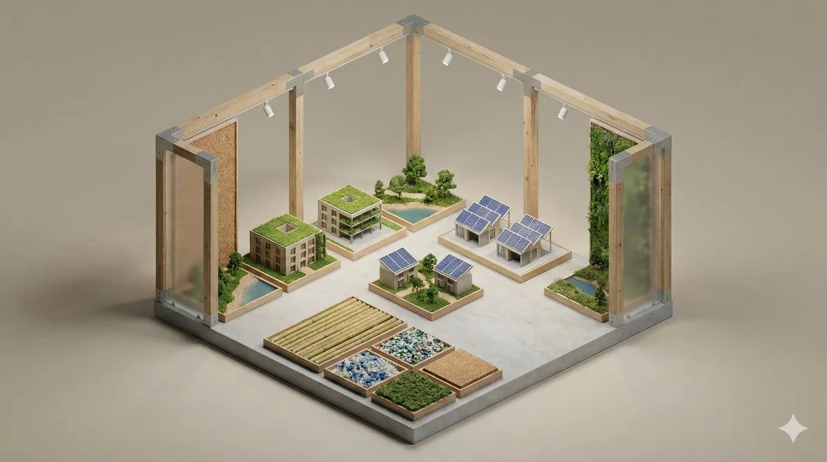 Minimal 3d isometric exhibition — After
