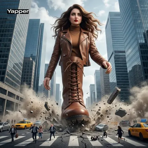 Giantess crushing street epic