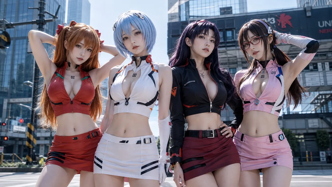 Eva adult female cosplay urban fashion photography — After